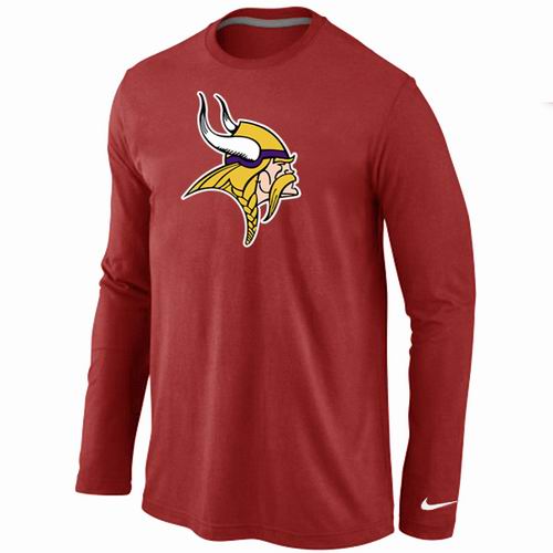 Nike Minnesota Vikings Team Logo Long Sleeve NFL T-Shirt - Red